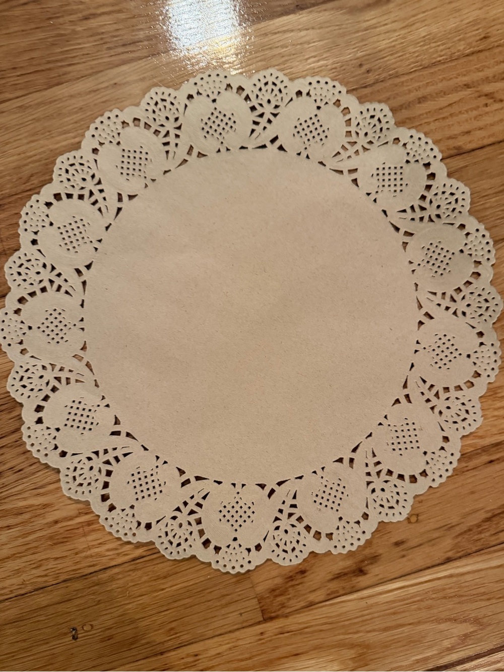 160 Paper Lace Doilies - Cream - Tan - light brow Decorative Round Doilies